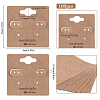 100Pcs Paper Ear Stud Display Card Holders CDIS-SP0001-06-2