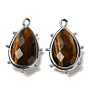 Natural Tiger Eye Pendants G-B009-02P-O-1