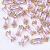 Transparent Glass Charms GLAA-T007-13G-1