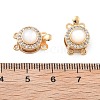 Brass Micro Pave Clear Cubic Zirconia Box Clasps KK-B125-04G-3