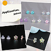12 Pairs 6 Colors Resin Stud Earrings EJEW-SP0001-13-5