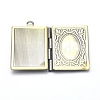 Brass Locket Pendants KK-P141-55-NR-4
