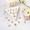 16Pcs 8 Styles Alloy Cat Eye Pendants ENAM-BT0001-09-3