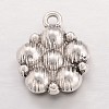 Flower Alloy Pendant Rhinestone Settings X-EBB006Y-3