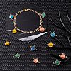 20Pcs 4 Colors Alloy Enamel Pendants ENAM-FS0001-07-6