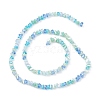 Gradient Color Electroplate Glass Bead Strands GLAA-E042-02A-2