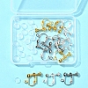 12Pcs 3 Colors Brass Screw On Clip-on Earring Findings KK-FS0001-29-7