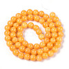 Dyed Natural Mashan Jade Round Beads Strands G-T139-6mm-67A-3