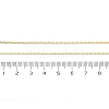 Brass Cable Chain Necklaces for Women Men KK-B129-30G-5