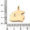 Brass Enamel Pendants KK-R212-17A-G-3