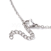 Tarnish Resistant 3Pcs 3 Styles 304 Stainless Steel Cable Chain Necklace Makings NJEW-JN04934-02-4