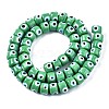 Handmade Evil Eye Lampwork Beads Strands LAMP-WH0006-05E-2