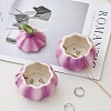 Onion Shape Ceramic Jewelry Storage Box PW-WGADE68-01-3