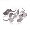 Tarnish Resistant 304 Stainless Steel Ear Stud Findings LS-X-STAS-P227-41P-1