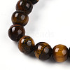 Natural Tiger Eye Beads Stretch Bracelets BJEW-T022-04F-3