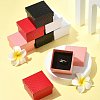 8Pcs 4 Colors Square Cardboard Ring Boxes CBOX-FS0001-08-8