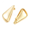 Brass Triangle Stud Earrings EJEW-P294-04G-2