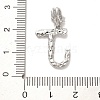 Rack Plating Brass Micro Pave Cubic Zirconia European Dangle Charms KK-L210-015P-J-3