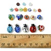 30Pcs 6 Styles Handmade Lampwork Beads LAMP-FS0001-12-5