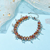 AB Color Faceted Rondelle Glass Beaded Bracelets BJEW-JB10568-2