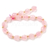 Natural Madagascar Rose Quartz Beads Strands G-N342-61-3