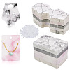 Marble Pattern Paper Necklace & Earring Display Cards DIY-YS0001-26-3