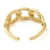 Brass Open Cuff Rings for Women RJEW-Z070-07G-04-3