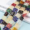 Square Handmade Millefiori Glass Beads LK-R004-46-5