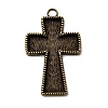 Tibetan Style Pendant Cabochon Enamel Settings LS-TIBEP-4479-AB-LF-1
