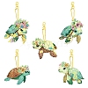 DIY Diamond Painting Turtle Keychain Kit PW-WGA1302-01-5