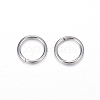Tarnish Resistant 304 Stainless Steel Open Jump Rings X-STAS-D447-09-1