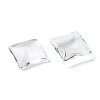 Transparent Glass Square Cabochons GGLA-S022-15mm-3