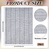 Rectangle Polyester Insole Cloth LS-FIND-WH0139-342A-2