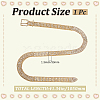 Alloy Full Crystal Rhinestone 5-Row Chain Belts AJEW-WH20019-49G-2