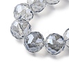 Transparent Electroplate Glass Beads Strands EGLA-N002-34H-F03-3