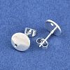Ion Plating(IP) 304 Stainless Steel Stud Earring Findings STAS-G178-01S-10mm-2