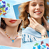21Pcs Millefiori Glass Pendants PALLOY-PH01828-5