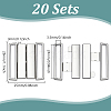 40Pcs Zinc Alloy Buckle Clasps FIND-UN0010-23-3