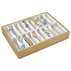 20 Grids PU Leather Bangle Organizer Display Trays BDIS-WH0008-19A-1
