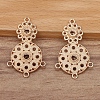 Alloy Chandelier Component Link Rhinestone Settings PW-WG1027A-03-1