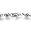Non-Tarnish 304 Stainless Steel Beaded Necklaces NJEW-I238-05B-2