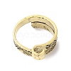 Alloy Wrapped Cuff Ring RJEW-G286-01AB-2