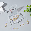Beebeecraft Brass Micro Pave Clear Cubic Zirconia Pendants ZIRC-BBC0001-11-7