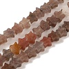 Natural Purple Aventurine Beads Strands G-G085-B24-02-1