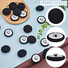 Gorgecraft 20Pcs Iron with Cloth Buttons BUTT-GF0003-76A-6