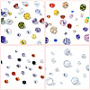 40Pcs 4 Colors Cubic Zirconia Cabochons ZIRC-YW0001-20C-2