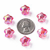 1-Hole Transparent Acrylic Buttons MACR-S373-129-C01-7