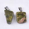 Natural Unakite Pendants G-Q996-23-2