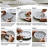 6Pcs 6 Styles Paper Ceramic Decals DIY-SD0002-07E-4