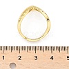 Adjustable Brass Micro Pave Clear Cubic Zirconia Finger Rings RJEW-S044-140-NF-3